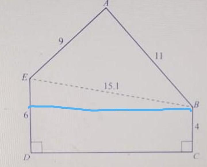 Each lenght is in metres Calculate DC​-example-1