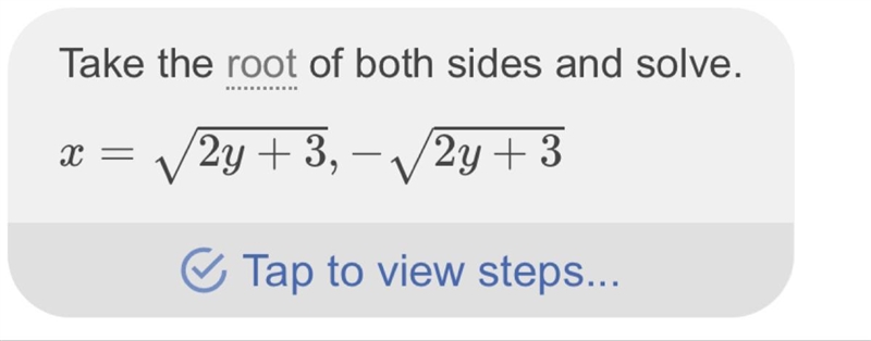 Make x the subject (x^2 -3)/2 =y-example-1