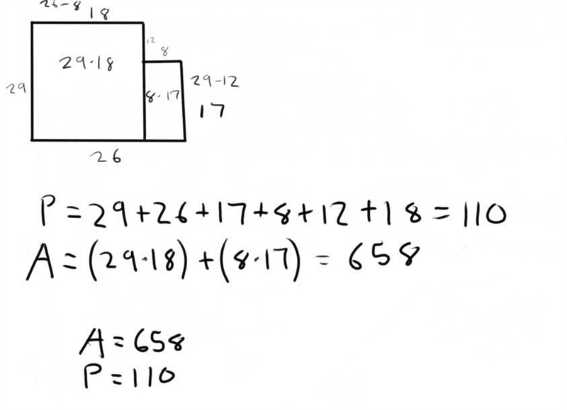 I need help finding the perimeter and area ​-example-1