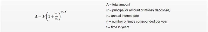 Find the amount A accumulated after investing a principal P= $2,000 for t= 8 years-example-1