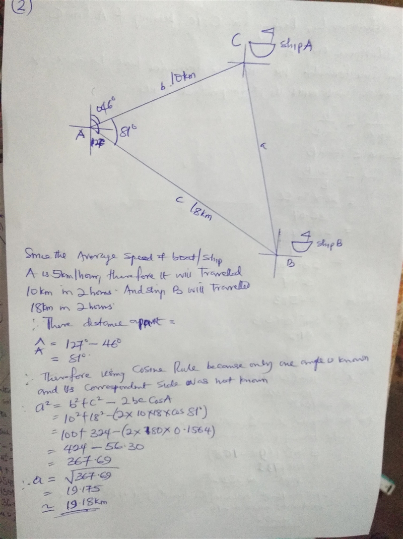 1.A surveyor leaves her base camp and drives 42km on a bearing of 032°.She then drives-example-3