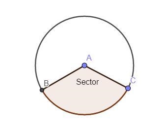 The __________ of a circle is the part of a circle bounded by two radii and an arc-example-1