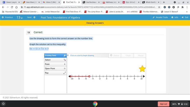 Use the drawing tool(s) to form the correct answer on the provided graph. Graph the-example-1