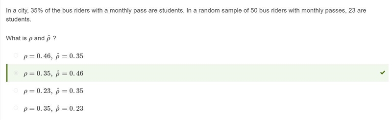 In a city, 35% of the bus riders with a monthly pass are students. in a random sample-example-1