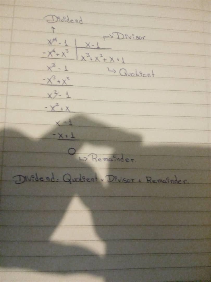 Use synthetic division to solve (x4 – 1) ÷ (x – 1). What is the quotient?-example-1