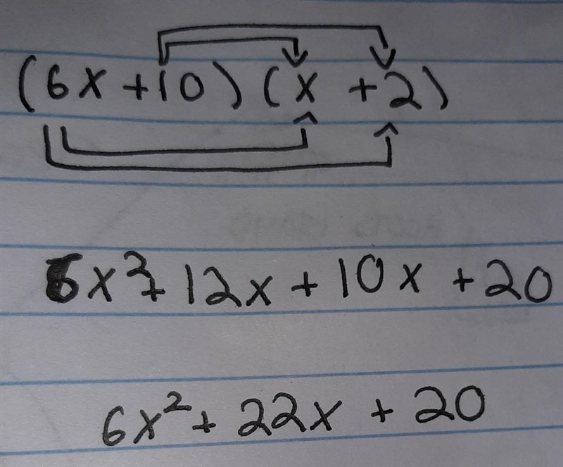 How do you solve (6x+10)(x+2)-example-1