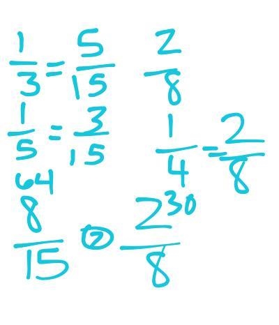 How can you know if this equation is true? 1/3+1/5=2/8=1/4-example-1