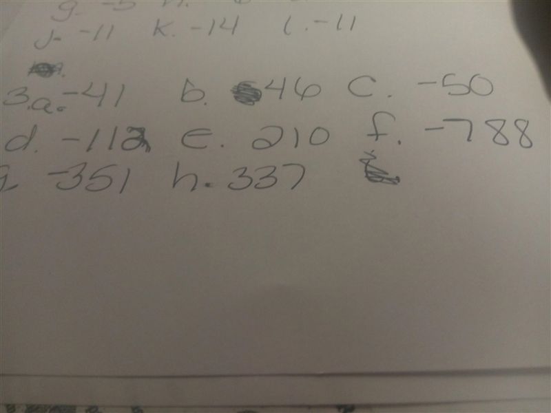 1- Calcule a) +5 + 3 = b) +1 + 4 = c) -4 - 2 = d) -4 - 1 = e) +6 + 9 = f) +10 + 7= g-example-3