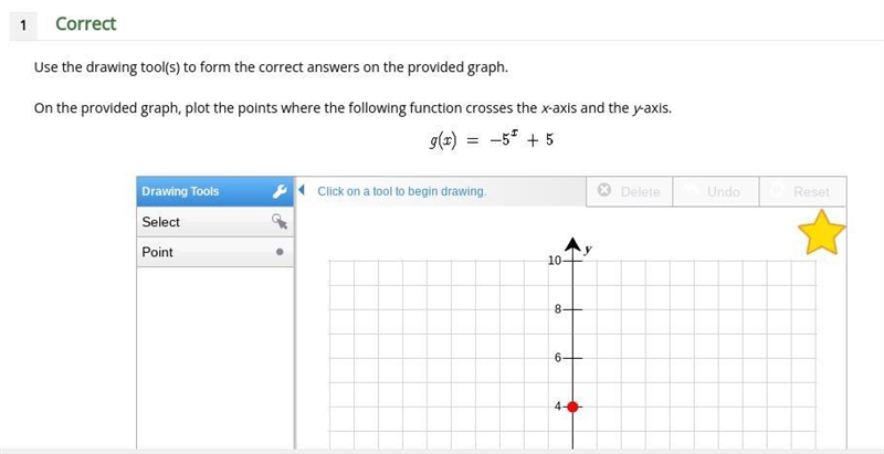 Use the drawing tool(s) to form the correct answers on the provided graph. On the-example-1