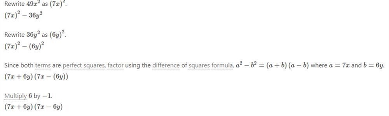 Factor 49x^2-36y^2 Show Work-example-1