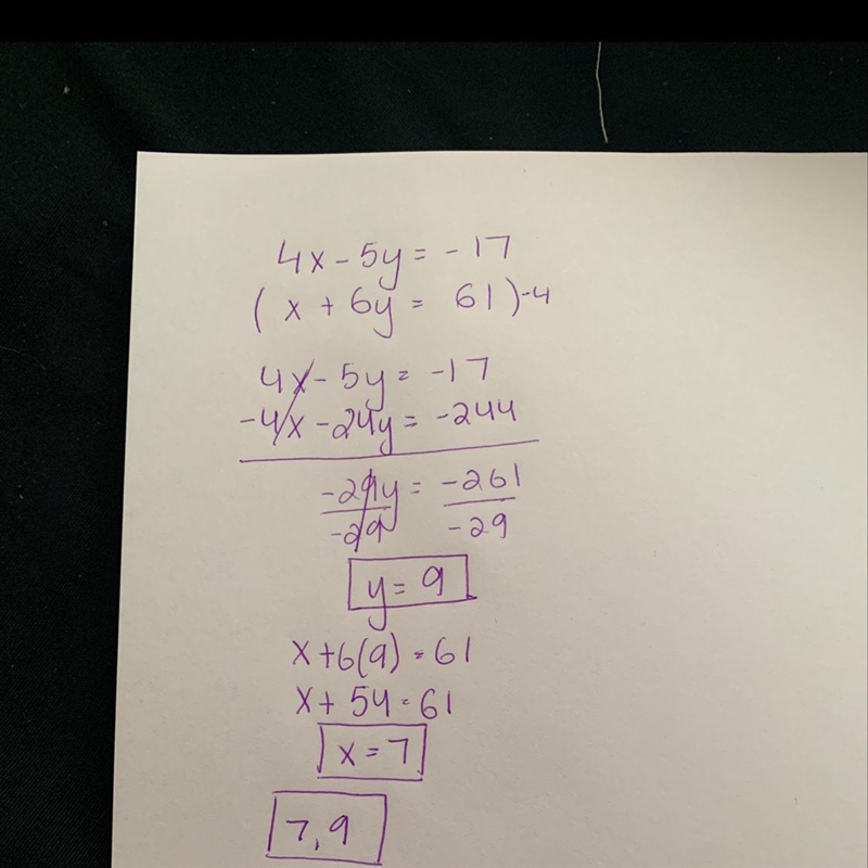 PLEASE HELP ME what is the solution to the system of equations?-example-1