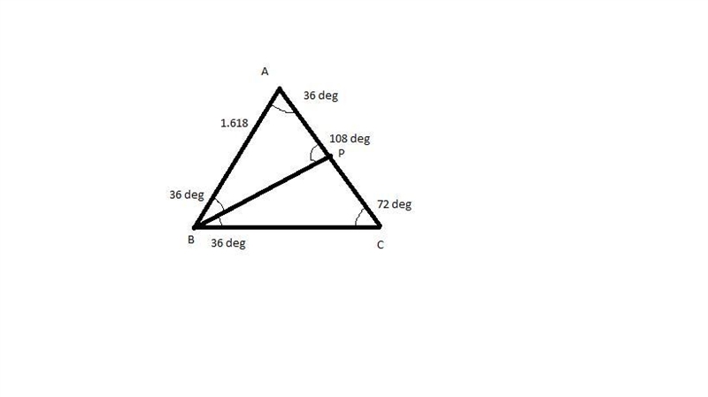 An acute isosceles triangle has an angle with a measure of 36°, the lengths of the-example-1