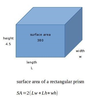 Mr.eldeb is designing a voting box for prom. The box must have a maximum surface area-example-1