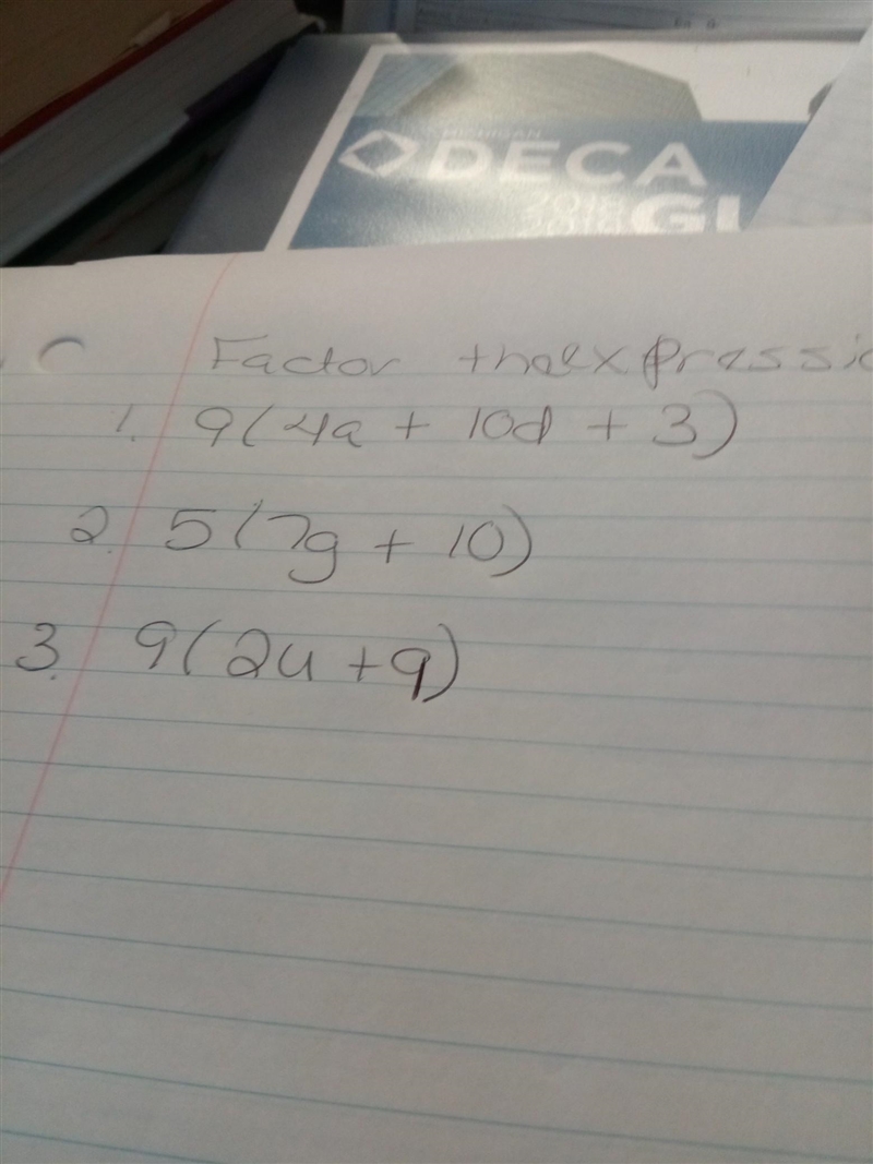 Factor the expression 36a+27+90d 35g+50 18u+81 I know it's a lot I'm sorry​-example-1