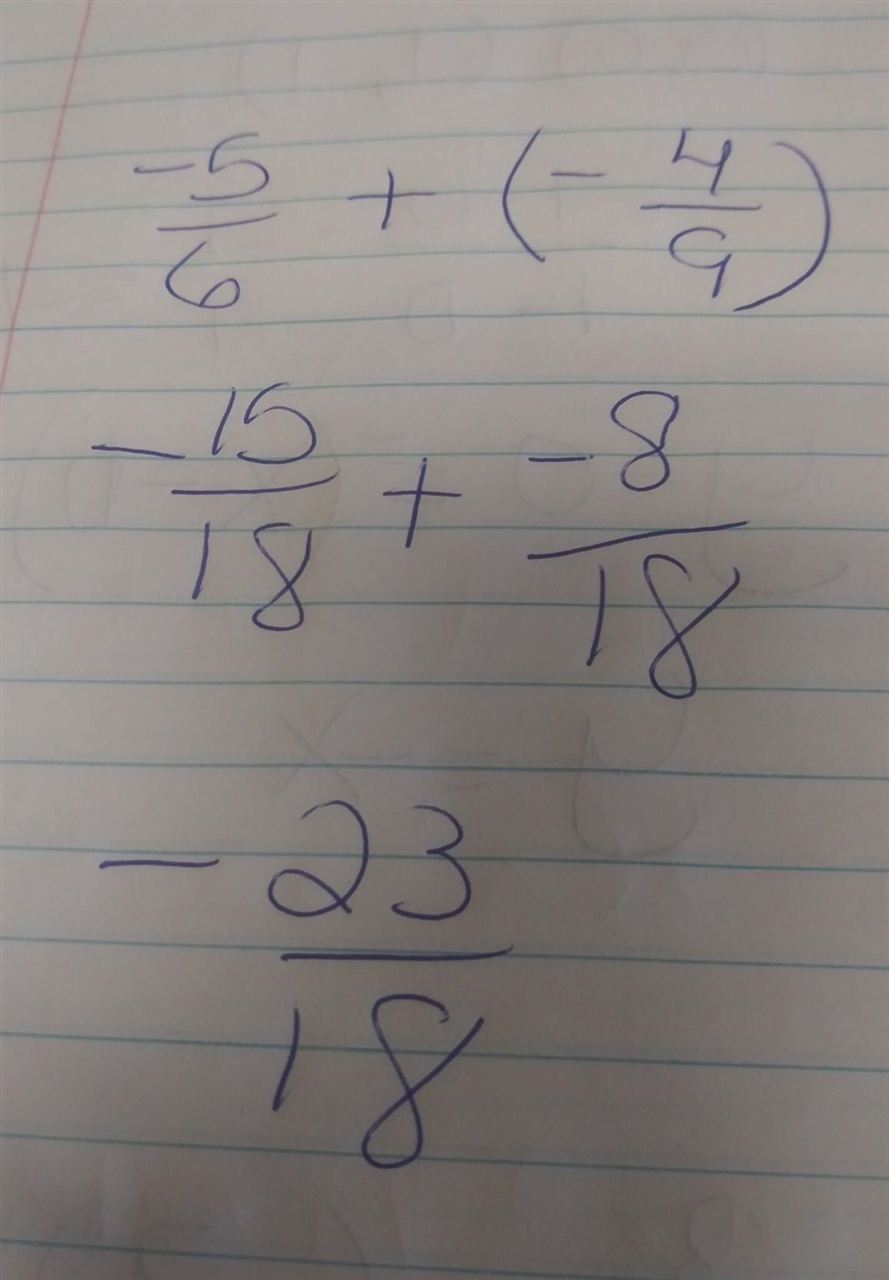 Solve for: -5/6 + (-4/9)=-example-1