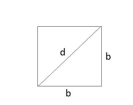 Halla la medida del lado de un cuadrado cuya diagonal es de 14 cm​-example-1