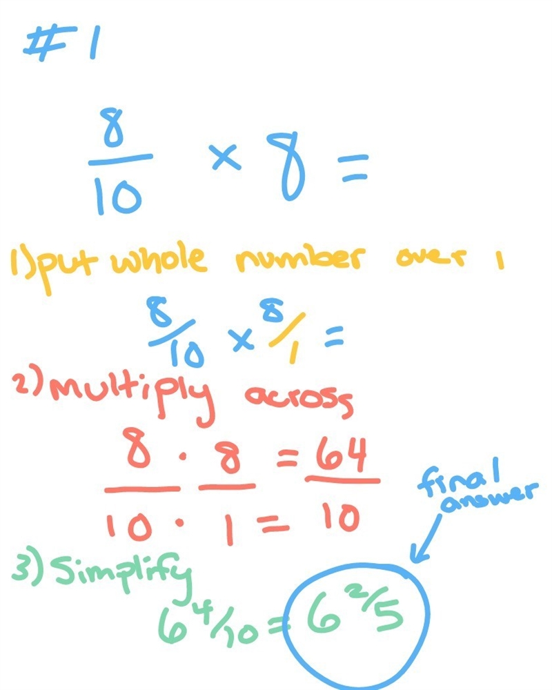 Help me with this multiplying fractions and whole numbers (mixed numbers) Show work-example-1