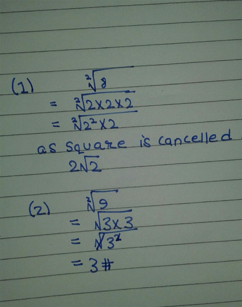 What is the square root of 8 and 9? Can you show some work plz and thank you!-example-1