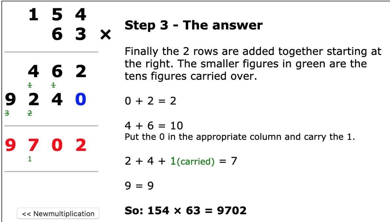 What is 154 times 63​-example-4