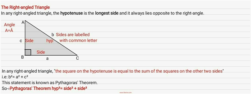 Could someone please explain the Pythagorean Theorem. ​-example-1