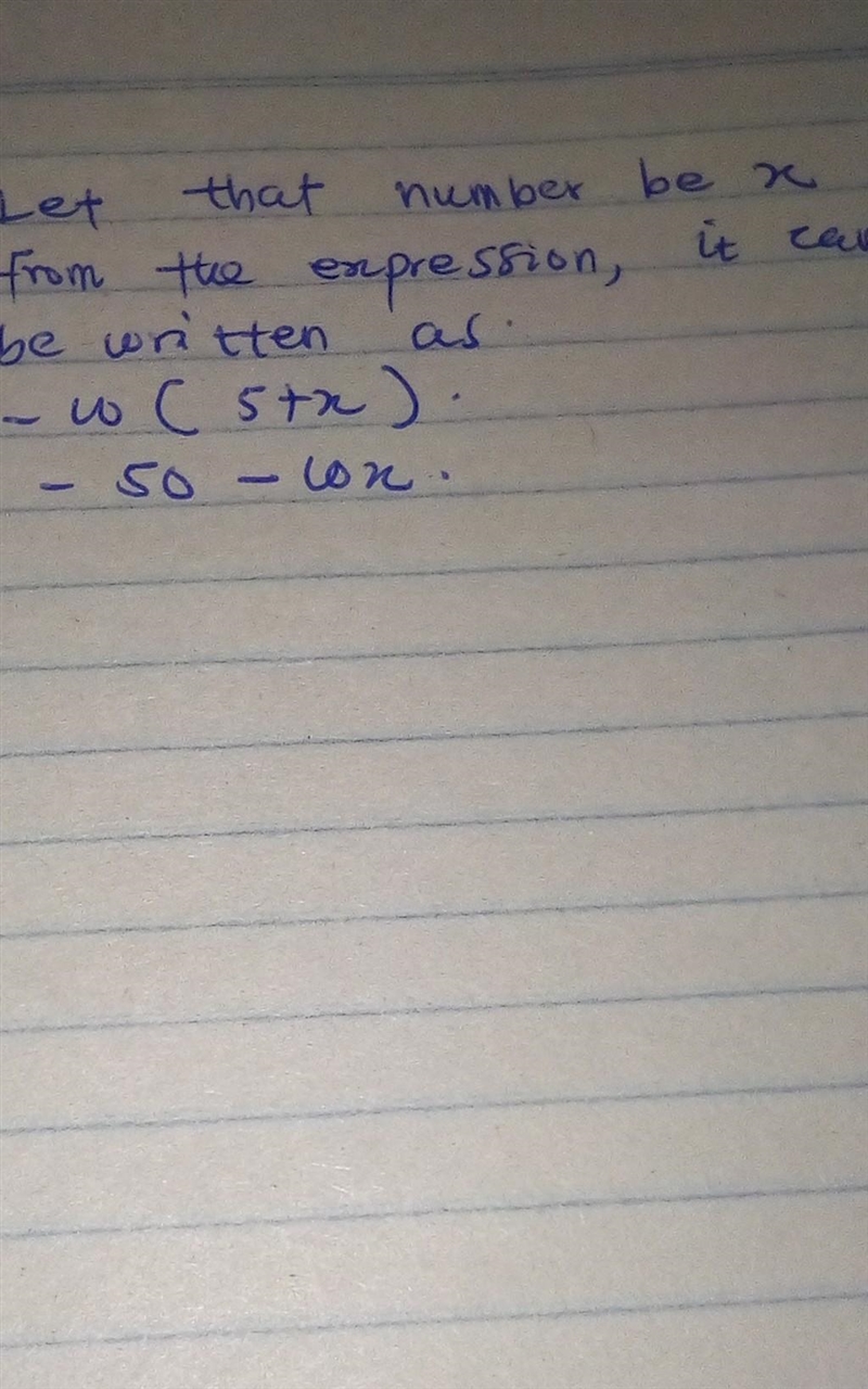 Negative ten times the sum of 5 and a number​-example-1