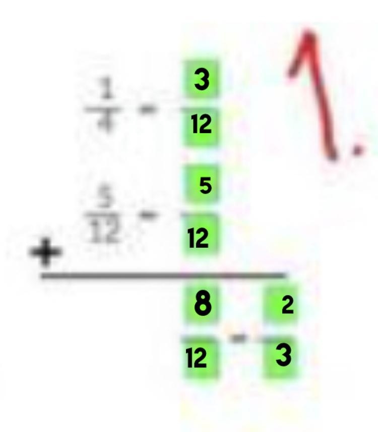 15 Points! (2 Questions) Convert these unlike fractions to equivalent like fractions-example-1