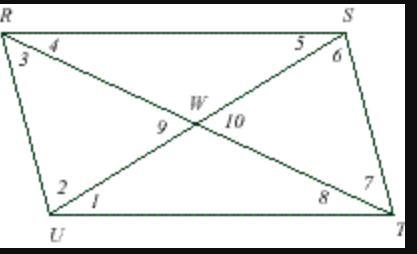 If given that the following figure is a parallelogram, which = statements could be-example-1