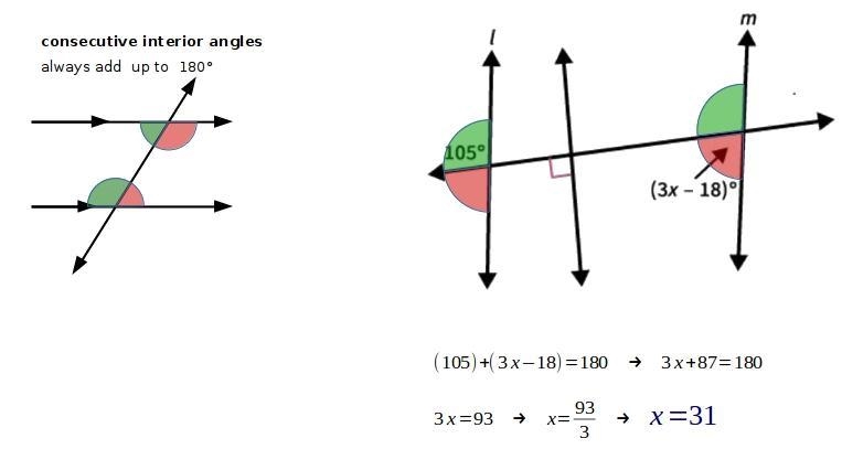 Find the value of x for which ℓ ∥ m. 41 31 35 19-example-1