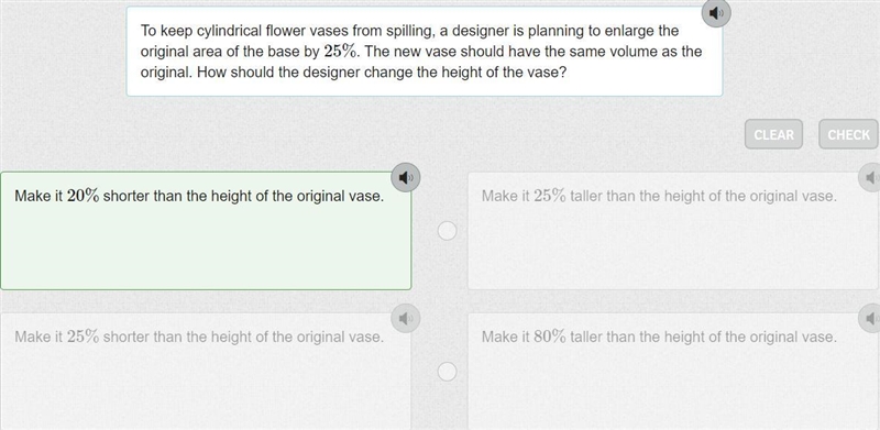 To keep cylindrical flower vases from spilling, a designer is planning to enlarge-example-1