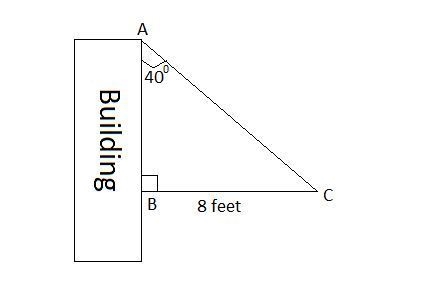 The diagram shows an awning on the front of a building. The top of the awning makes-example-1