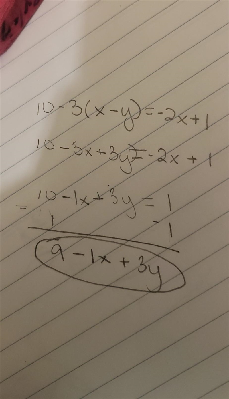 Only answer if you actually want to help me please Write in standard form: 10 - 3(x-example-1