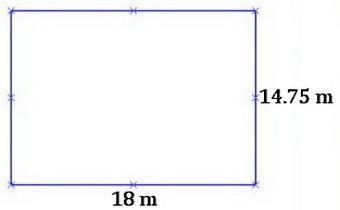 The area of a rectangle is 265.5 m2. If the length is 18 m, what is the perimeter-example-1