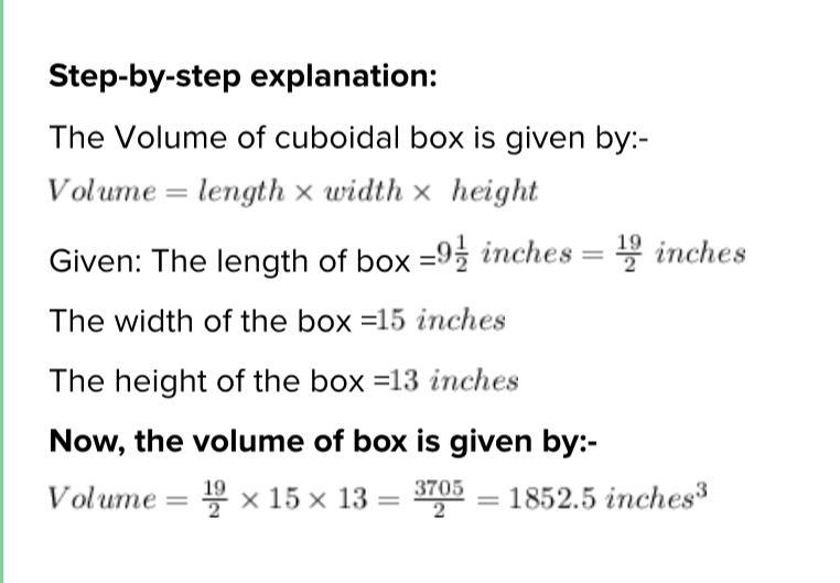 Lee works for a company that ships packages and must measure the size of each box-example-1