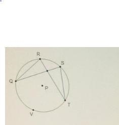 Arc QVT measures 156 Which statement must be true? R Angles QRT and QST both measure-example-1