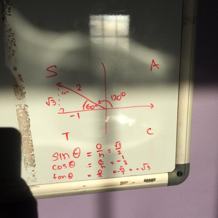 What is the sine cosine and tangent of 120 degrees-example-1