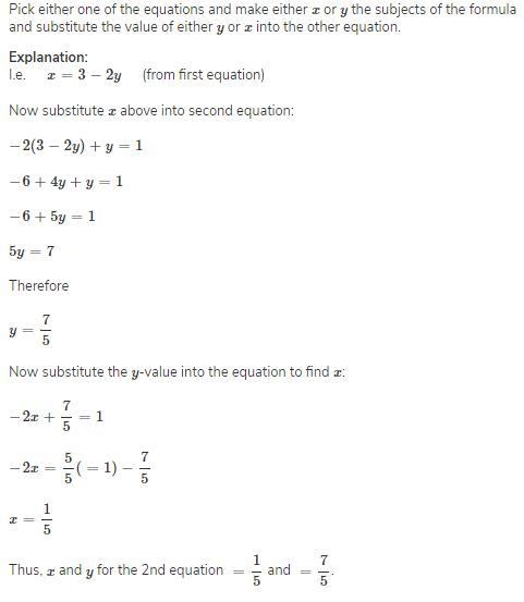 X - y = 6, X = 2x + y = 3, y = solve the system of equation-example-1