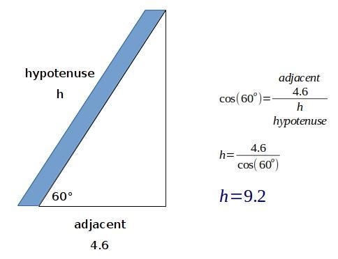 The angle of elevation of a ladder leaning against a wall is 60º and the foot of the-example-1