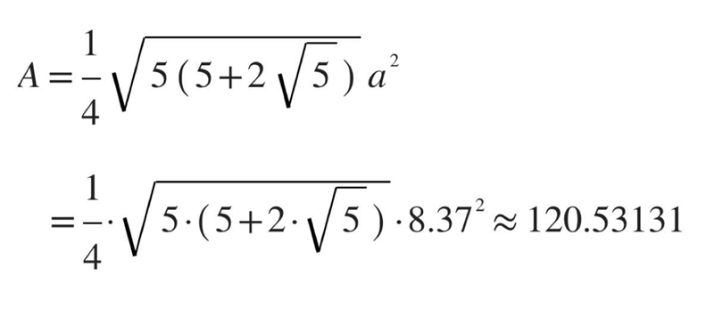 Find the area of this regular polygon. Round to the nearest tenth. ​-example-1