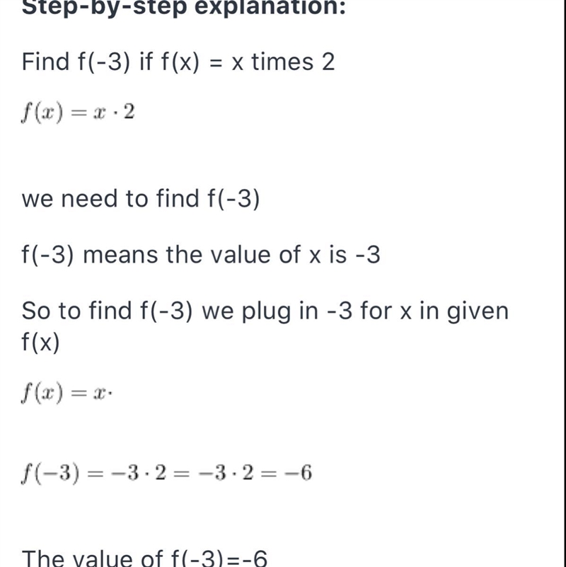 Find f(-3) if f(x) = x^2.​-example-1