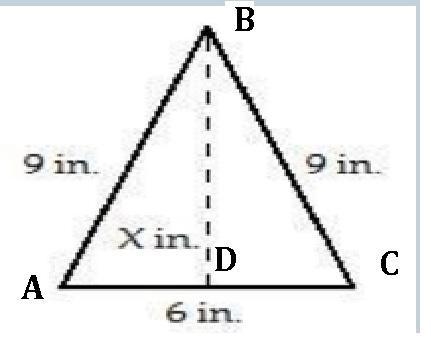 HELP PLEASE! Find the height of the triangle by applying formulas for the area of-example-1