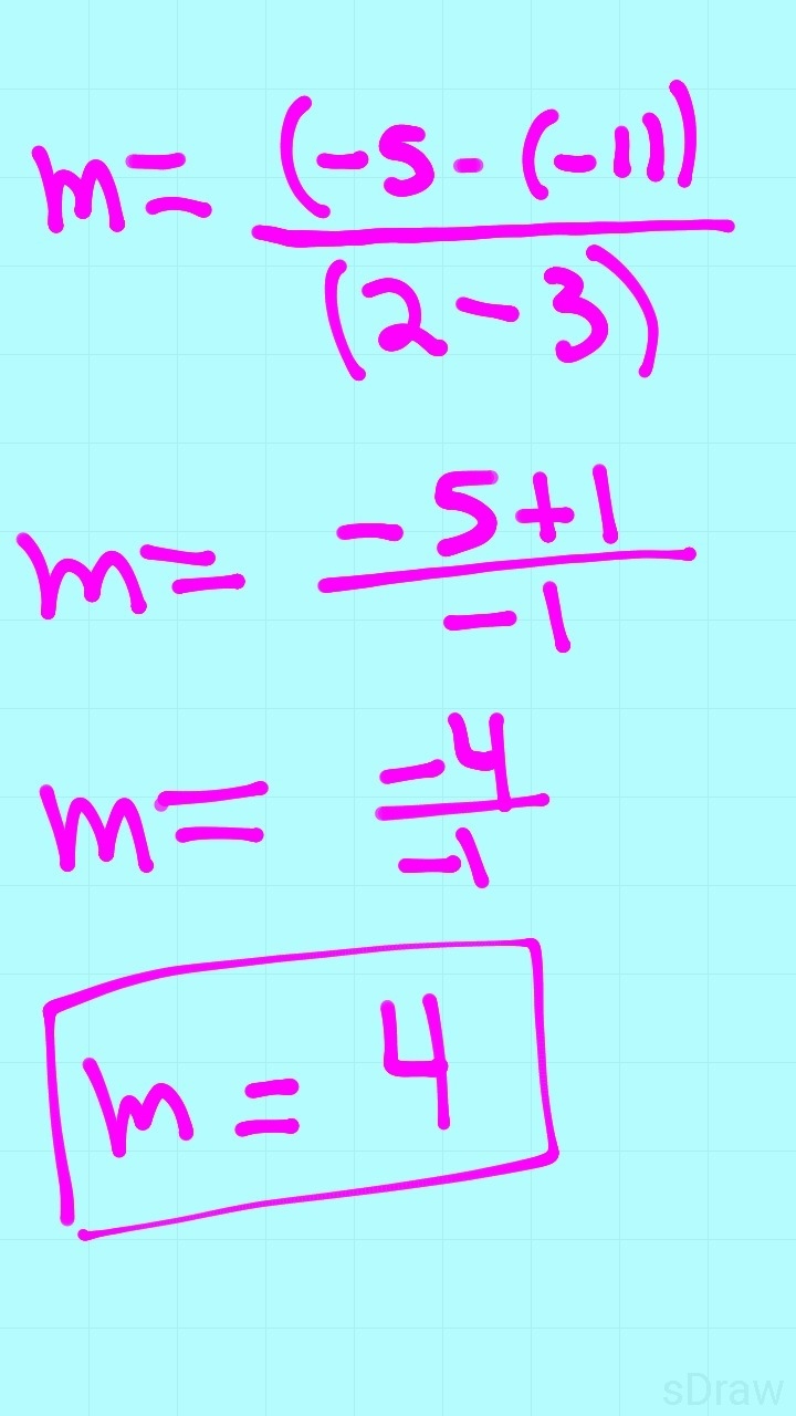 What is the slope of the line that passes through the points (3,-1) and (2,-5) -5/4 -4/5 5/4 4/5-example-1