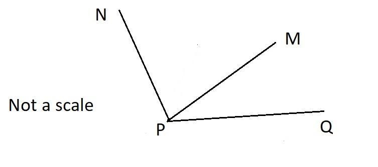 A 3. In the diagram below, it is known that mNPQ = 9x - 25, mMPQ= 3x - 5, and mMPN-example-1