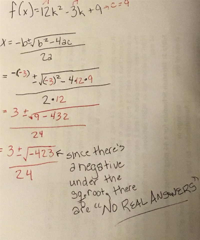 Help! Me! Solve this equation. Solve for x using the quadratic formula.-example-1