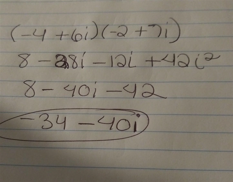 Simplify (-4+6i)(-2+7i)=-example-1