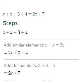 X+x+3+4 what is this answer-example-1