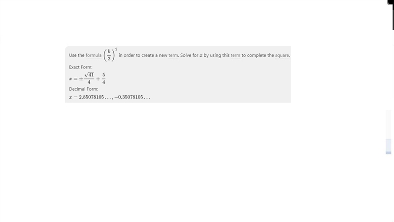 Use completing the square to solve for x in the equation 2x^2-5x+1=3-example-1