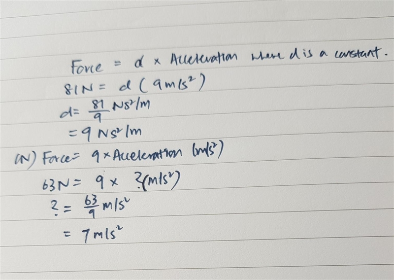 For a moving object, the force acting on the object varies directly with the objects-example-1