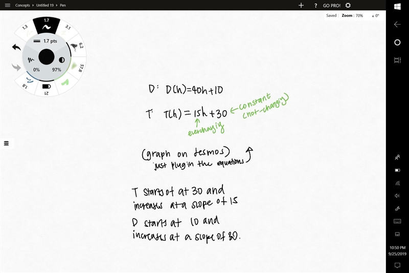 Donnie and Tania are math tutors. The amount Donnie charges for a session h hours-example-1