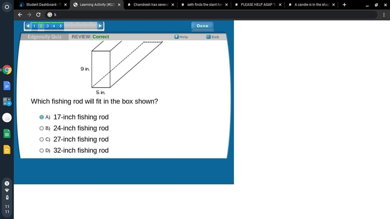 Chandresh has several fishing rods that she would like to pack in boxes. One box is-example-1