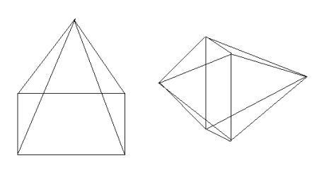 The surface area of which composite figure is the sum of the areas of eight triangular-example-1